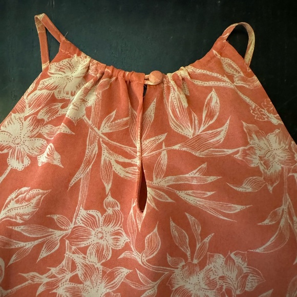 Ann Taylor Salmon sheer lined blouse. Size 2 - Picture 4 of 9